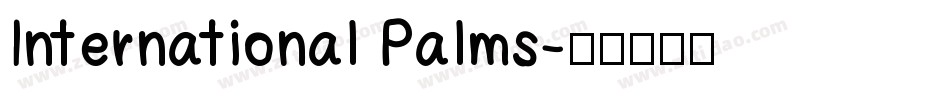 International Palms字体转换